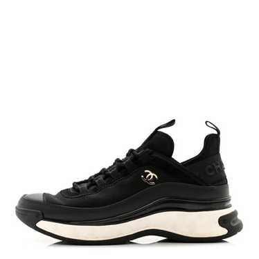 CHANEL Velvet Calfskin Mixed Fibers CC Sneakers 3… - image 1