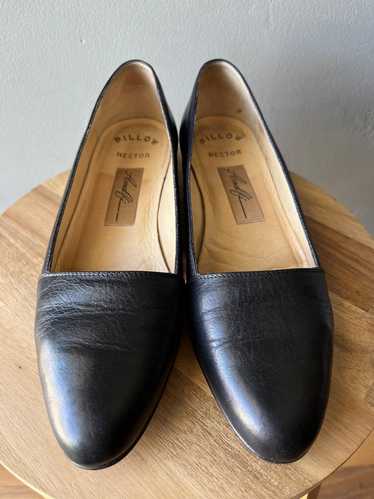 Pillow Hector Black Leather Flats (6.5) | Used,…