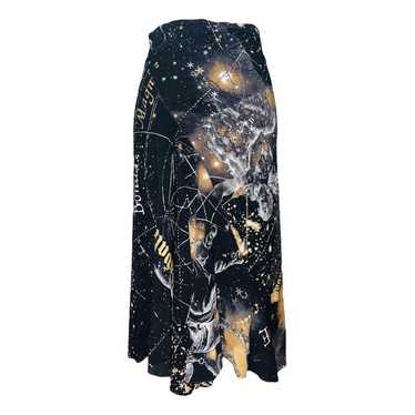 Roberto Cavalli Silk mid-length skirt