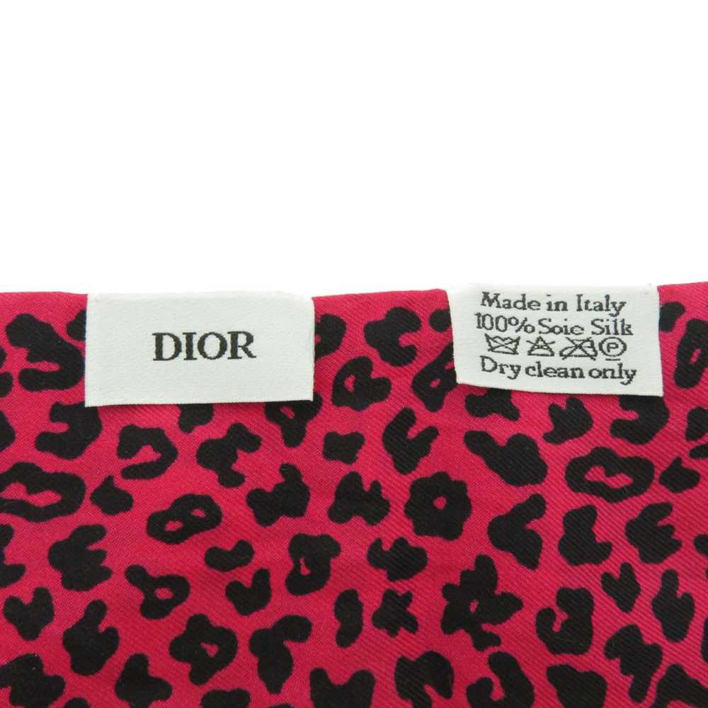 Dior Christian Dior Mitza Leopard Scarf Silk Wome… - image 4