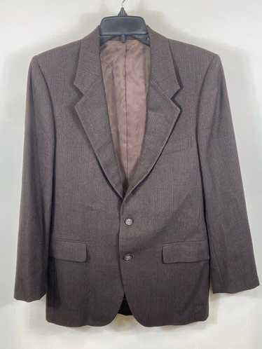 Brussels Mens Brown Pockets Notch Lapel Single Br… - image 1