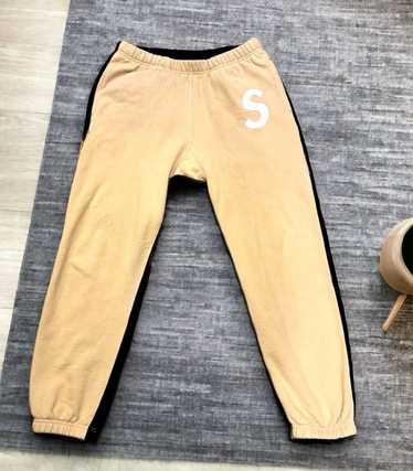 Supreme Supreme S Logo Split Sweatpants Tan FW21 ⭐