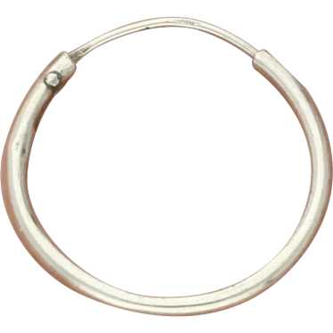 Sterling Silver 18Mm Dainty Huggie Hoop Single Ear