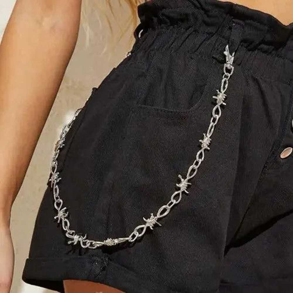 Jewelry × Vintage Hip Hop Thorns Waist Chain Trou… - image 1