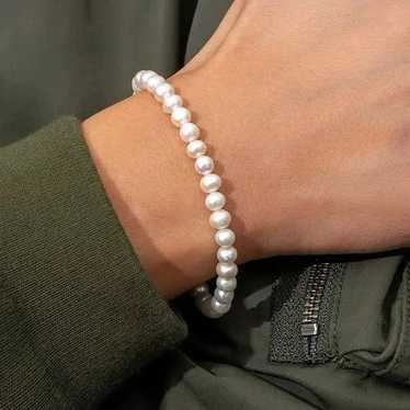 Bead Bracelet × Jewelry × Streetwear 6mm Beads Pe… - image 1