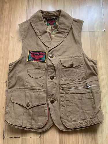 FREEWHEELERS Bridgeport Coat 36 GRAINED BLACK STRIPE BLACK