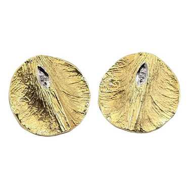 Non Signé / Unsigned Yellow gold earrings - image 1