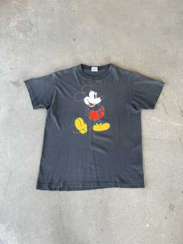 Mickey Mouse × Vintage Vintage 80’s Faded Mickey M
