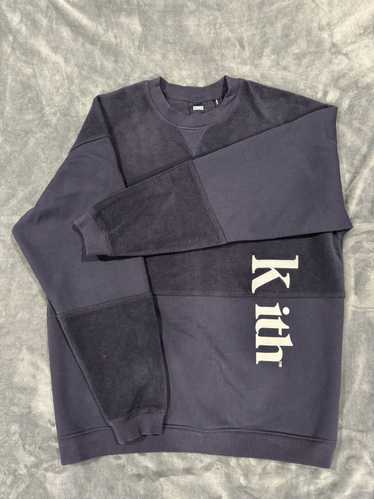 KITH PANELED WILLIAMS CREWNECK XS shops - BATTLESHIP