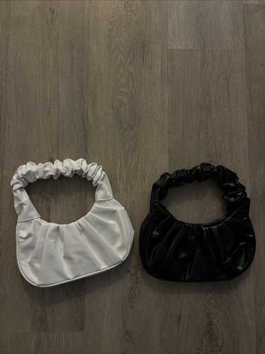 Streetwear × Vintage Black and white ruffle bags