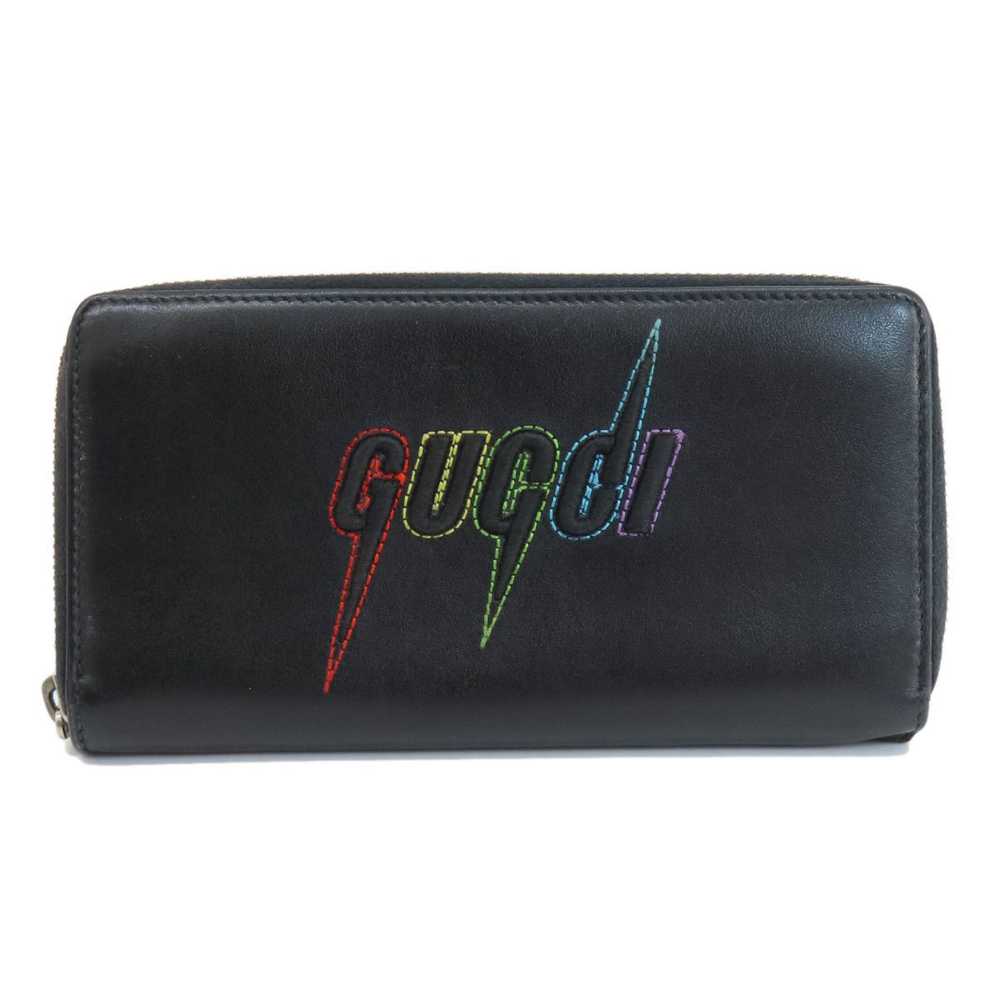 Gucci Gucci 597677 Embroidered Long Wallet Leathe… - image 11