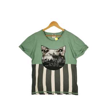 Japanese Brand × Vintage Scolar T-Shirt Cat Head … - image 1