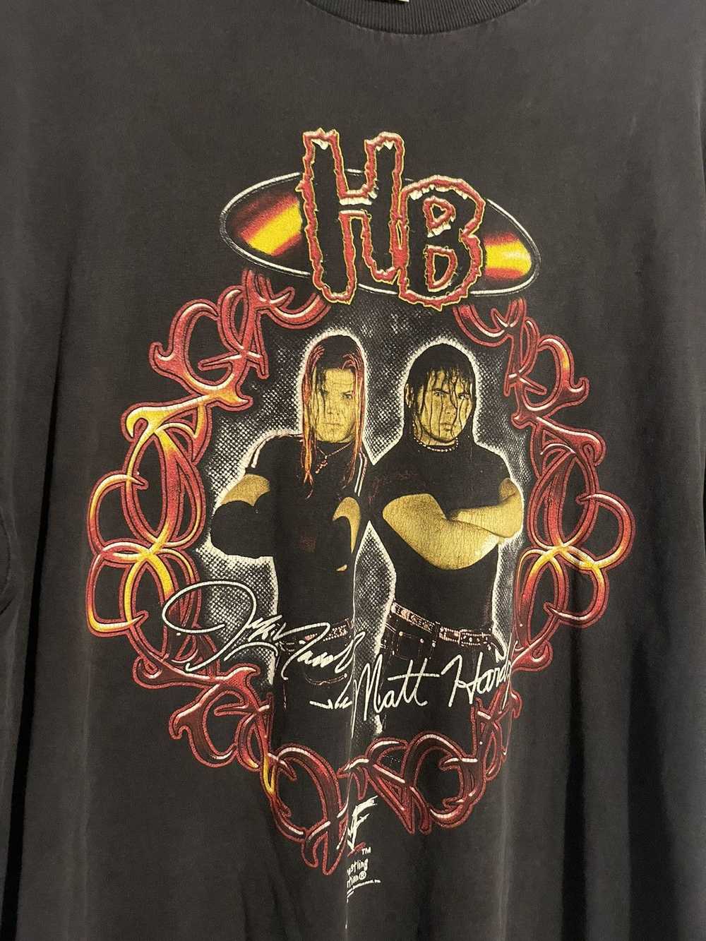 Vintage × Wwe × Wwf 2000 WWF Hardy Boyz Shirt - image 7