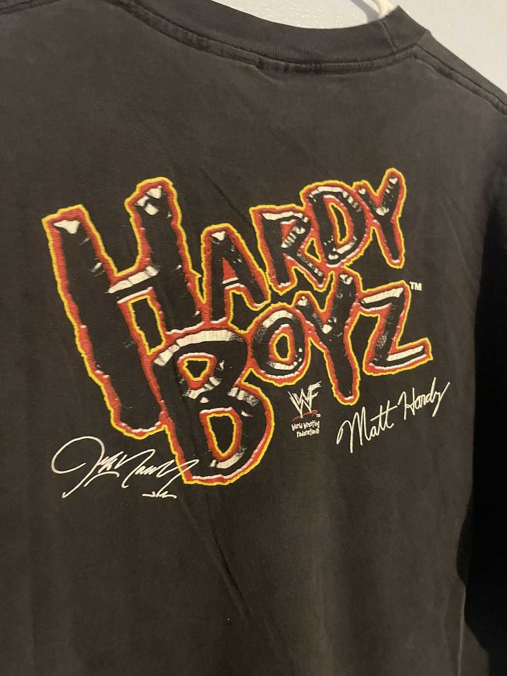 Vintage × Wwe × Wwf 2000 WWF Hardy Boyz Shirt - image 8