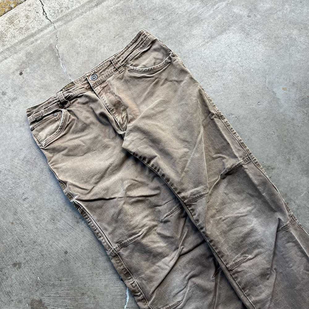 Vintage brown kuhl double knee carpenter pants 34… - image 1