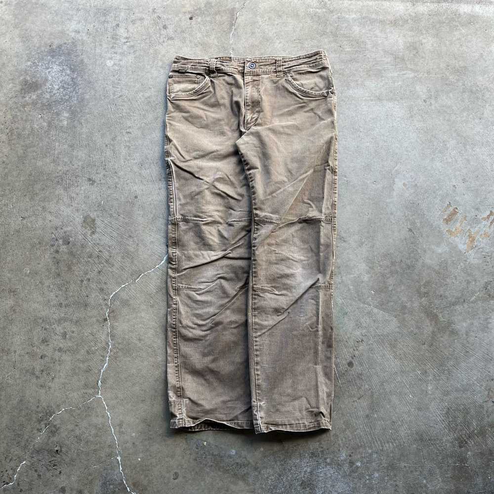 Vintage brown kuhl double knee carpenter pants 34… - image 2