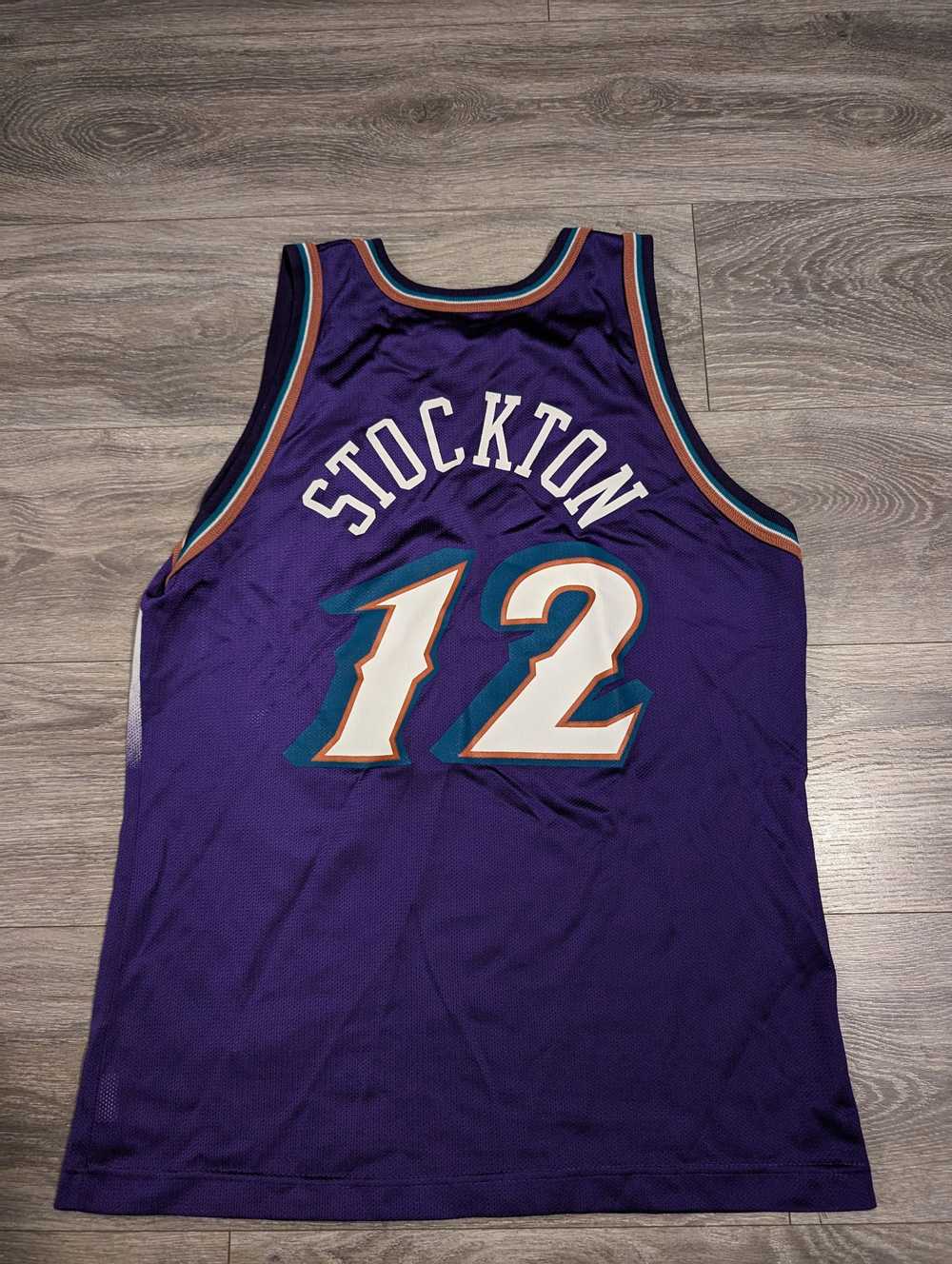 Champion John Stockton Utah Jazz Jersey - image 2