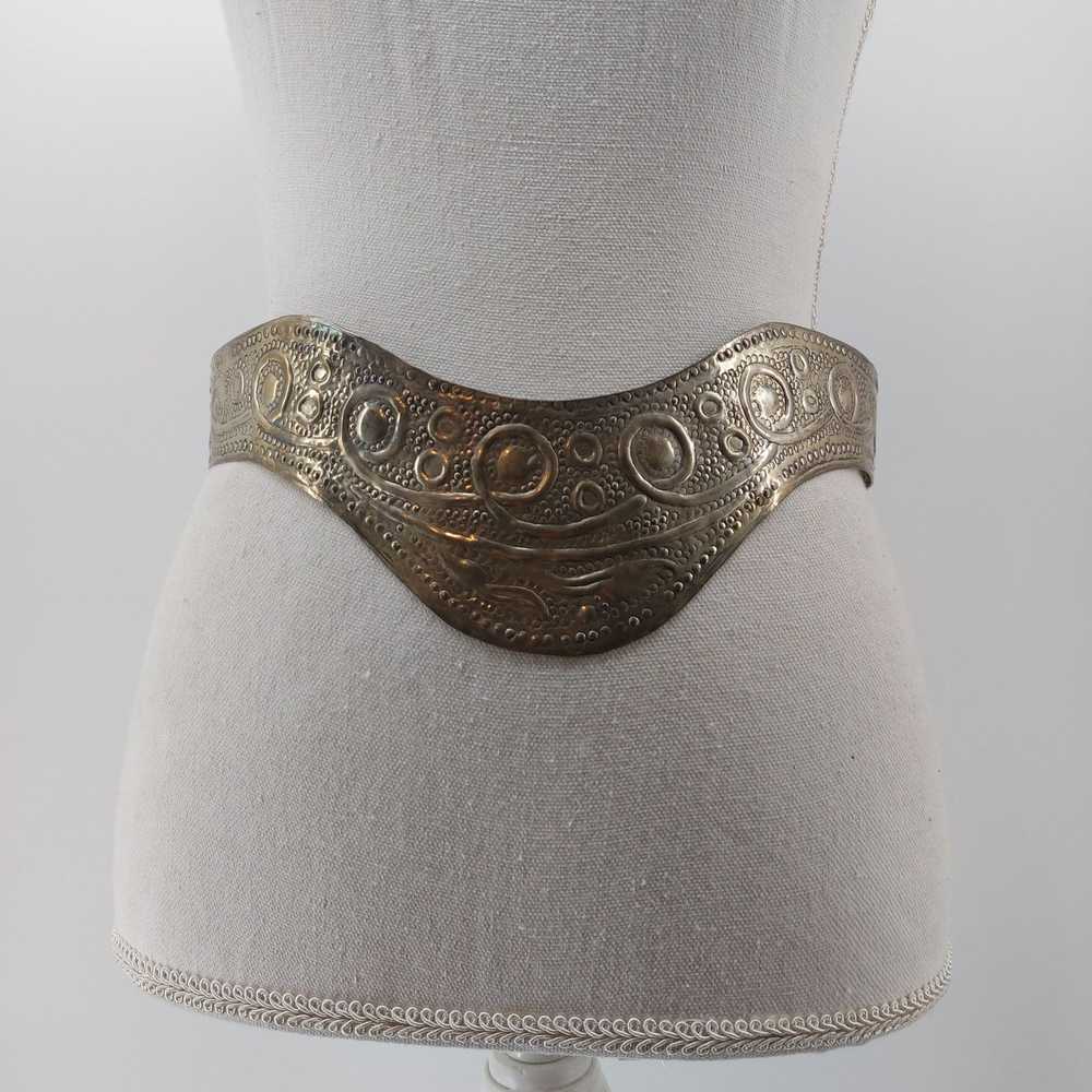 Vintage Vintage Belt Corset Hammered Design Belly… - image 1