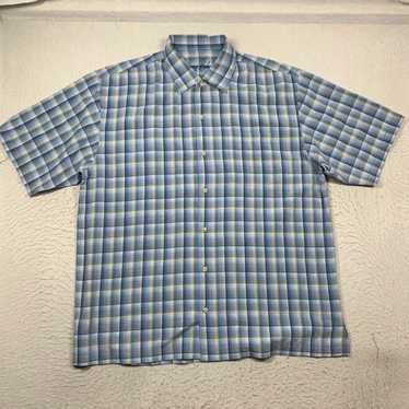 Tommy Bahama Tommy Bahama Silk Shirt Mens XL Blue 