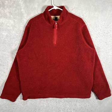Vintage A1 Lands End 1/4 Zip Fleece Sweater Adult 