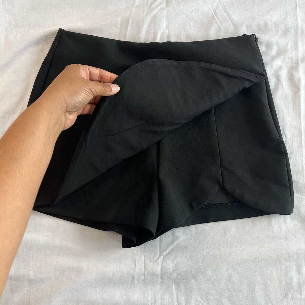 Zara Zara Women's Small Black Mini Skort Dressy B… - image 4