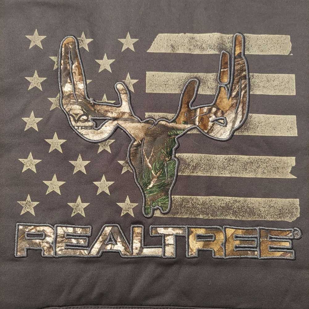 Other Realtree Hoodie Mens XL Edge Camo Flag Pull… - image 1
