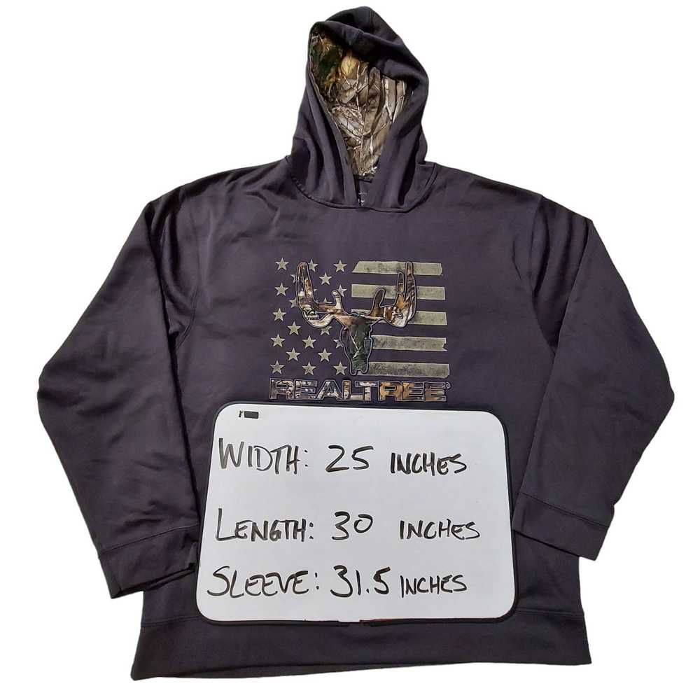 Other Realtree Hoodie Mens XL Edge Camo Flag Pull… - image 4
