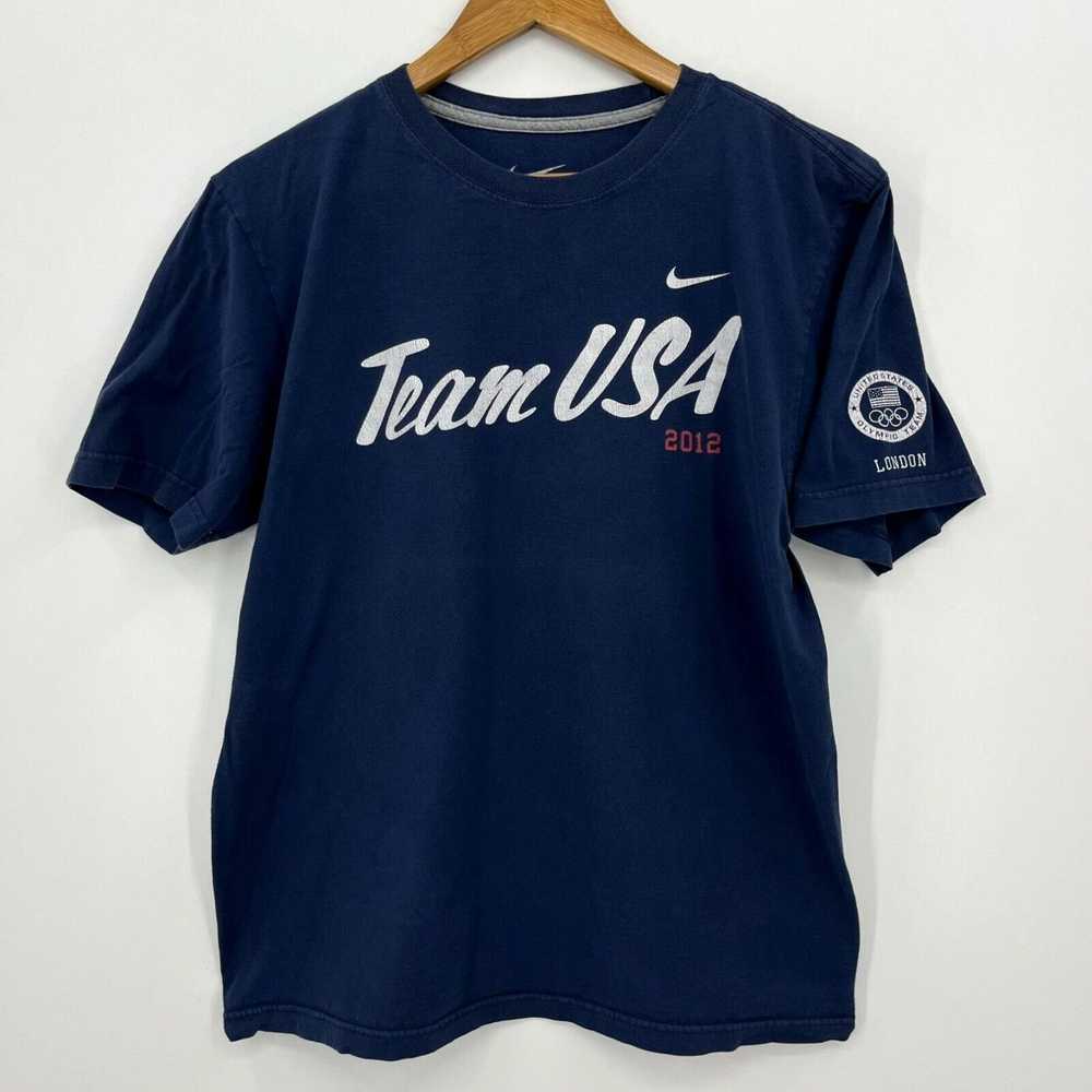 Nike Nike T-Shirt Men's M Navy Blue Team USA Olym… - image 1