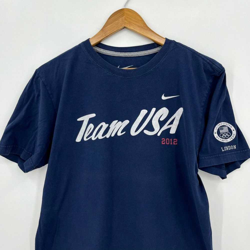 Nike Nike T-Shirt Men's M Navy Blue Team USA Olym… - image 2