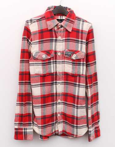 Superdry SUPERDRY Plaid Shirt Heavy Cotton Casual 