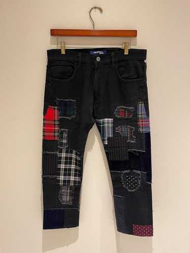 Junya Watanabe Junya Watanabe Patchwork Denim Pan… - image 1