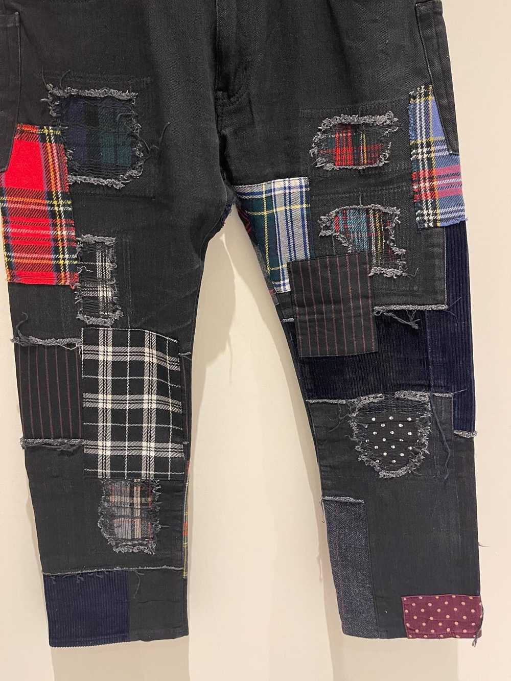 Junya Watanabe Junya Watanabe Patchwork Denim Pan… - image 3