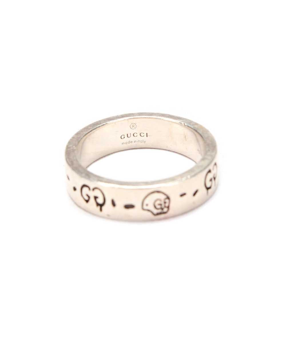 Gucci GUCCI Women's Silver Ghost Icon Ring in Sil… - image 5