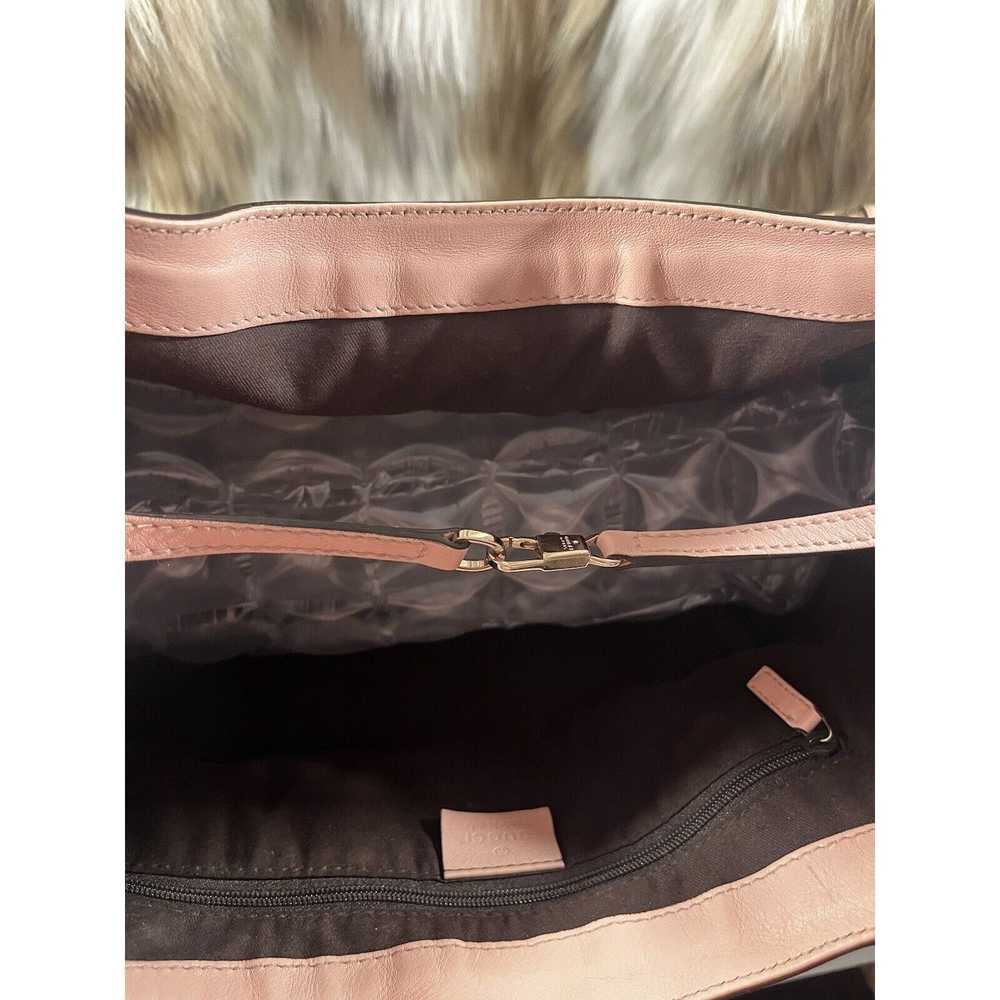 Gucci RARE Gucci PYTHON Handbag LARGE, Tan/pink. - image 9