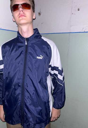 Vintage y2k puffer baggy sport track unisex jacket