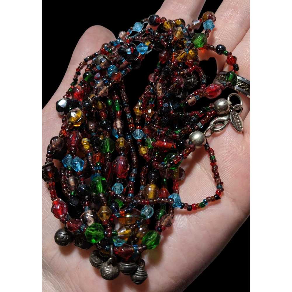 Other Chico's Bohemian Rainbow Glass Necklace - image 4