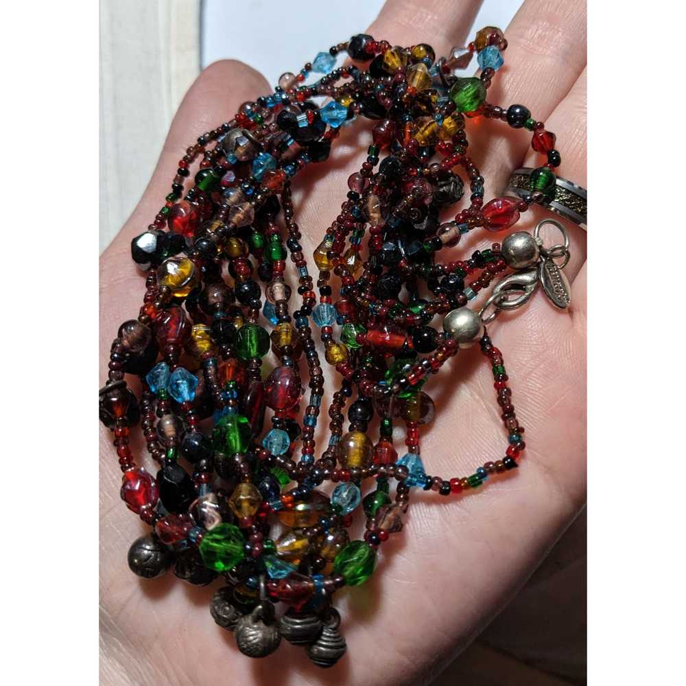 Other Chico's Bohemian Rainbow Glass Necklace - image 7