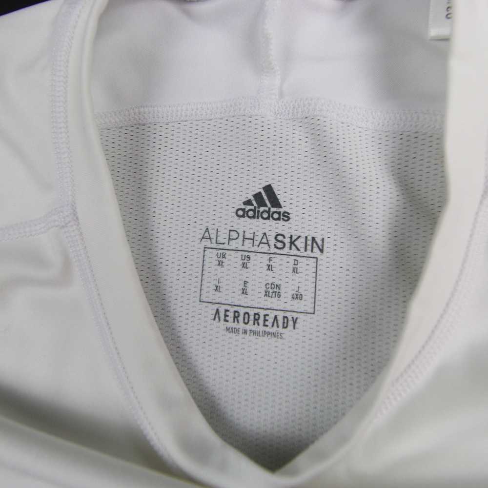 adidas Alphaskin Compression Top Men's White Used - image 4