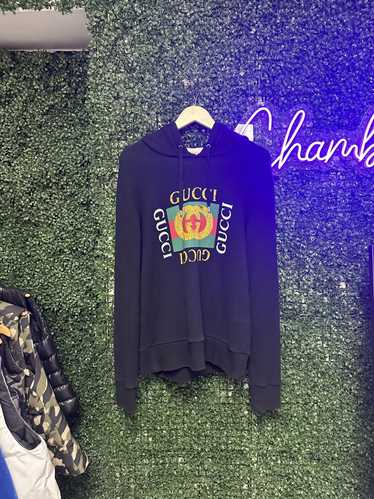 Gucci Gucci Emblem Hoodie Black