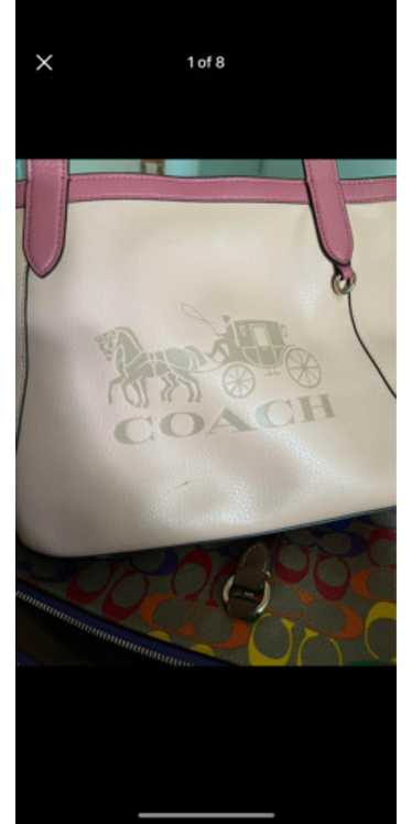 Coach color block purse with matching wallet - image 1