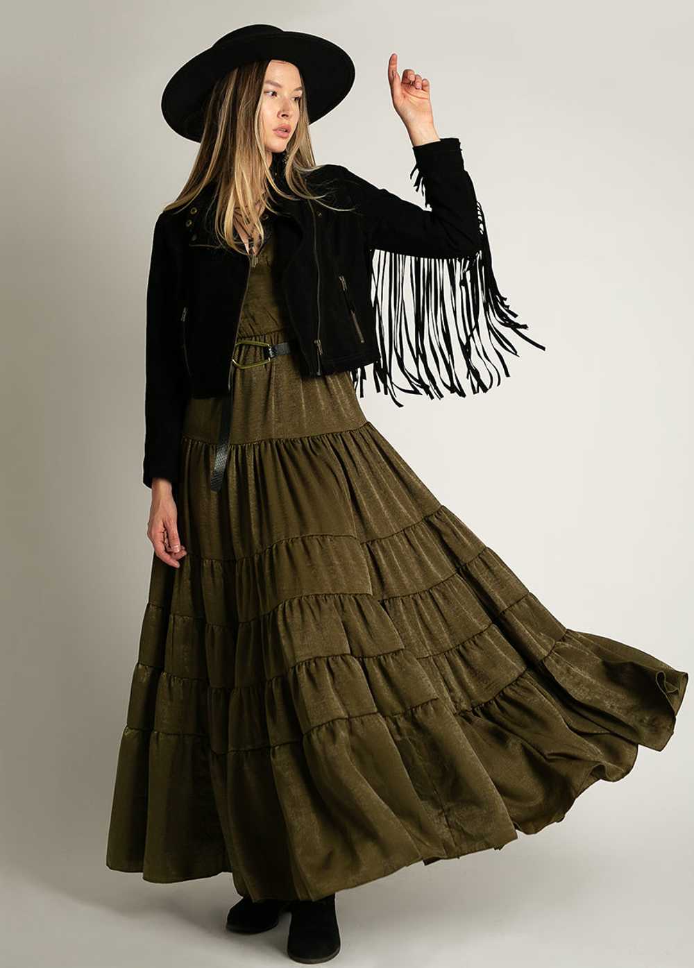 Joyfolie Begonia Dress in Bronze - image 10