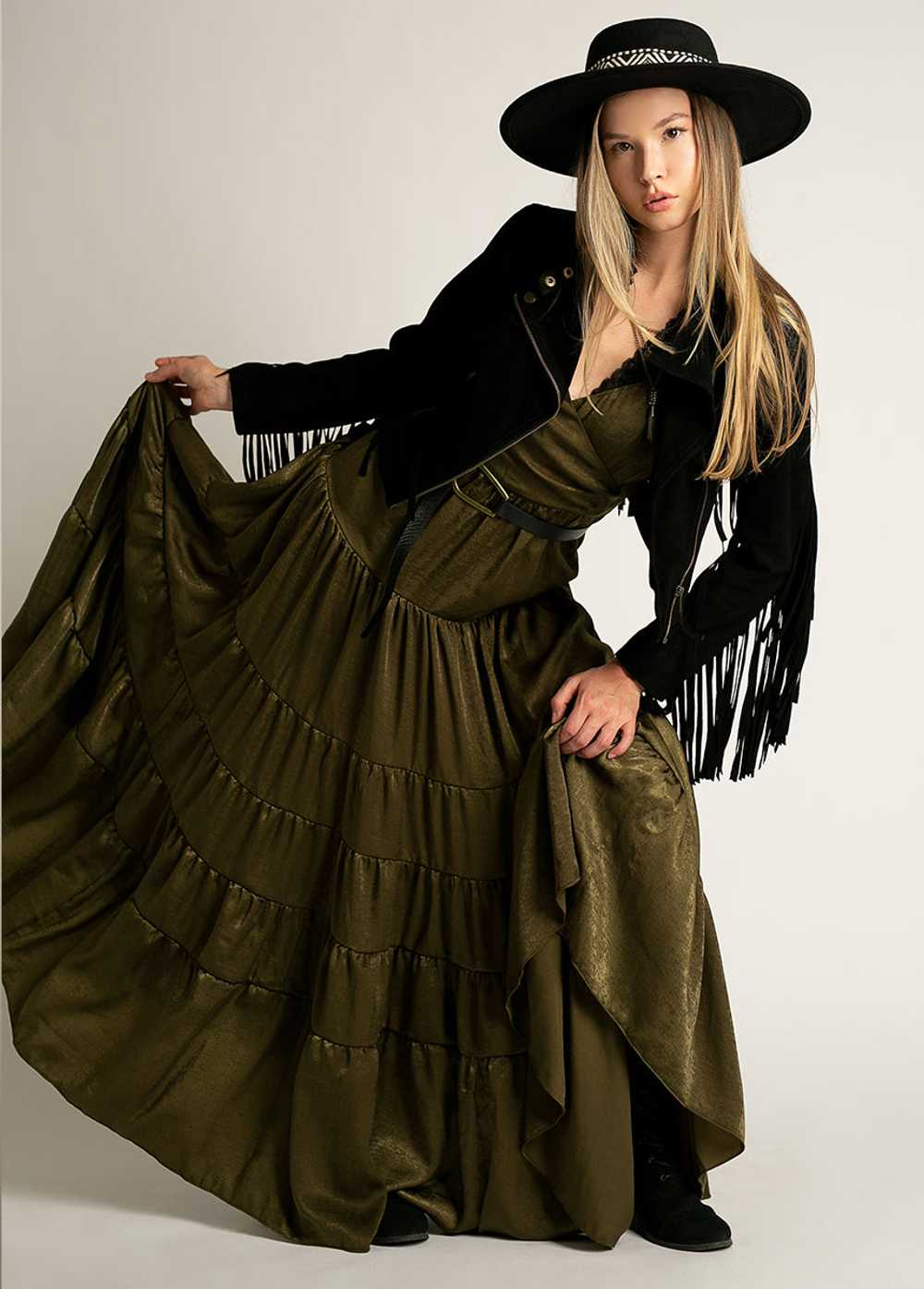 Joyfolie Begonia Dress in Bronze - image 7