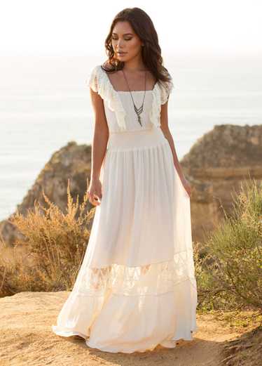 Joyfolie Dawn Dress in Cream