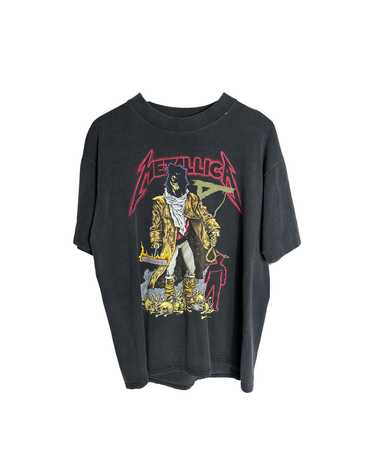 Metallica × Vintage VTG Metallica Boxy Faded Larg… - image 1