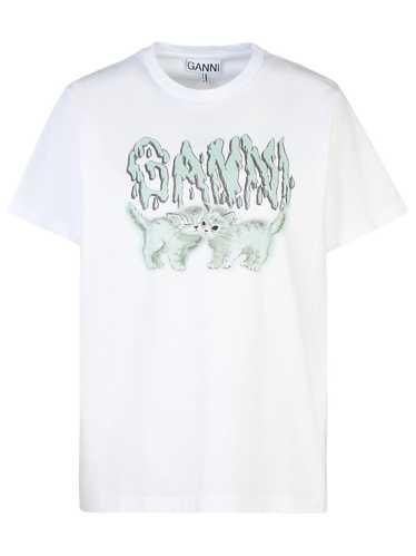 Ganni Ganni White Cotton T-shirt Size S