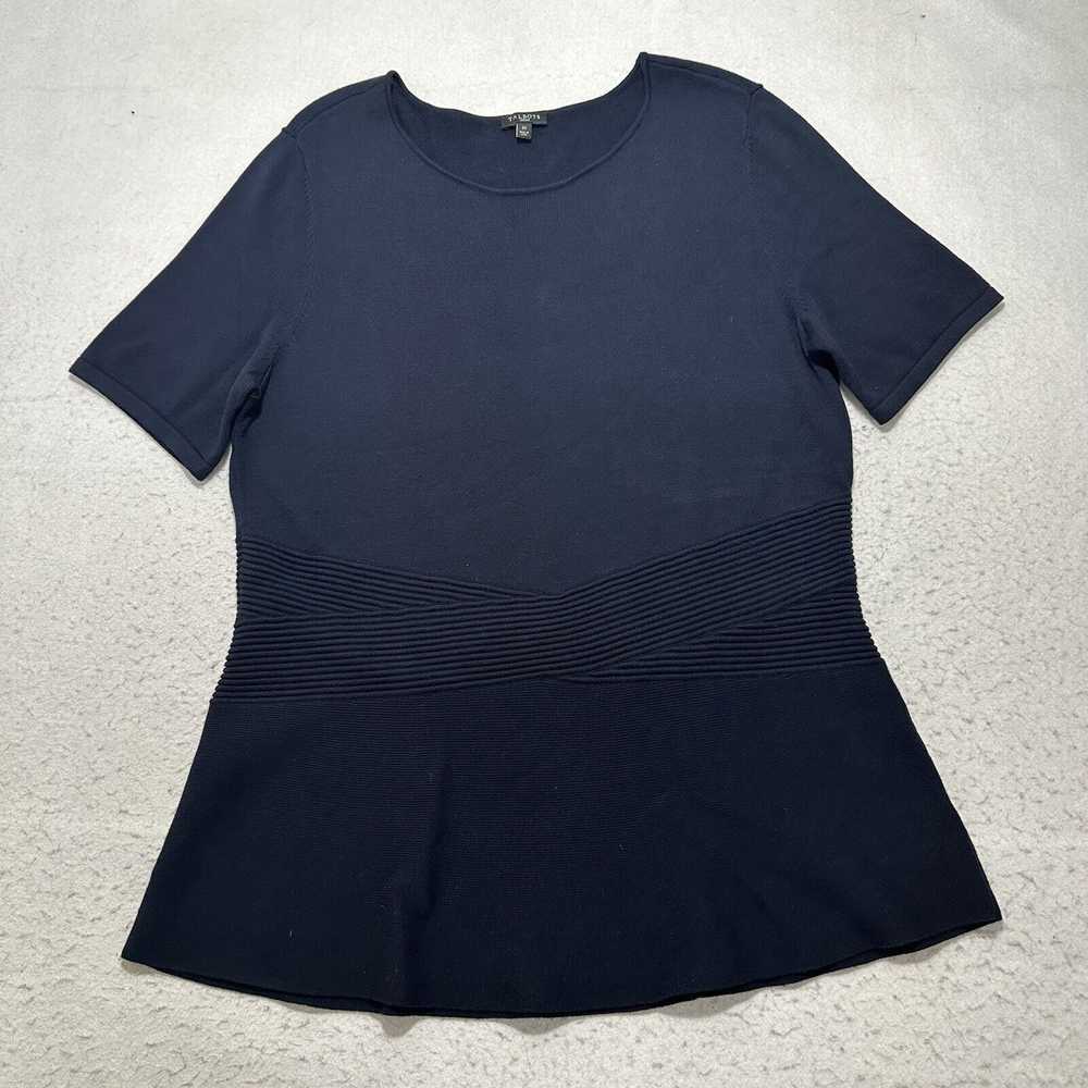 Other Talbots 1X Short Sleeve Navy Blue Heavyweig… - image 1