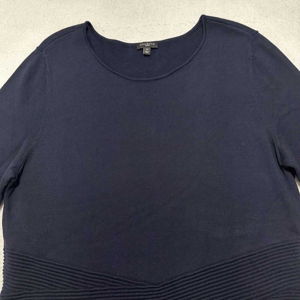 Other Talbots 1X Short Sleeve Navy Blue Heavyweig… - image 2