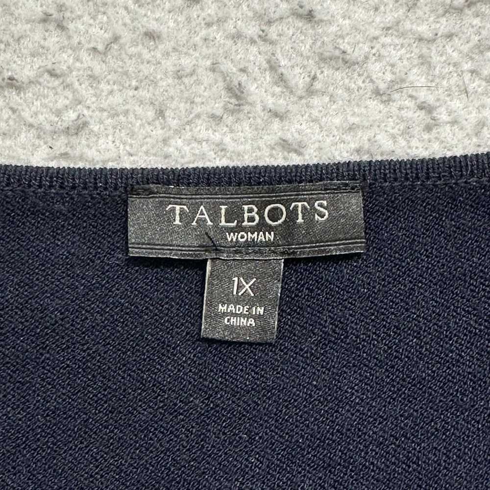 Other Talbots 1X Short Sleeve Navy Blue Heavyweig… - image 3