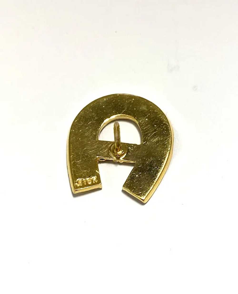 Multi Colored Gold Horseshoe Tie Tac/Hat Pin - image 6