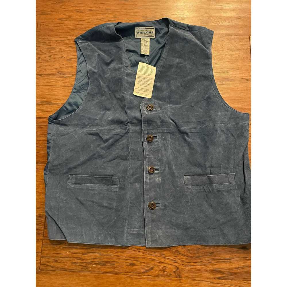 AriZona Vintage Arizona Suede Leather Vest New wi… - image 1